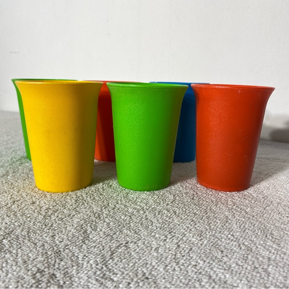 Vintage Tupperware 70s 80s Classic Bell Tumblers x6 Nostalgia - Picture 7 of 11